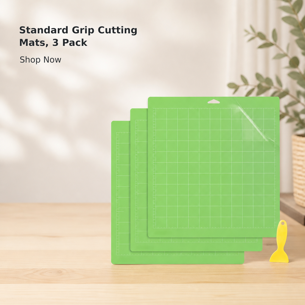 3-Pack StandardGrip Cutting Mats – 12 × 12 Inches